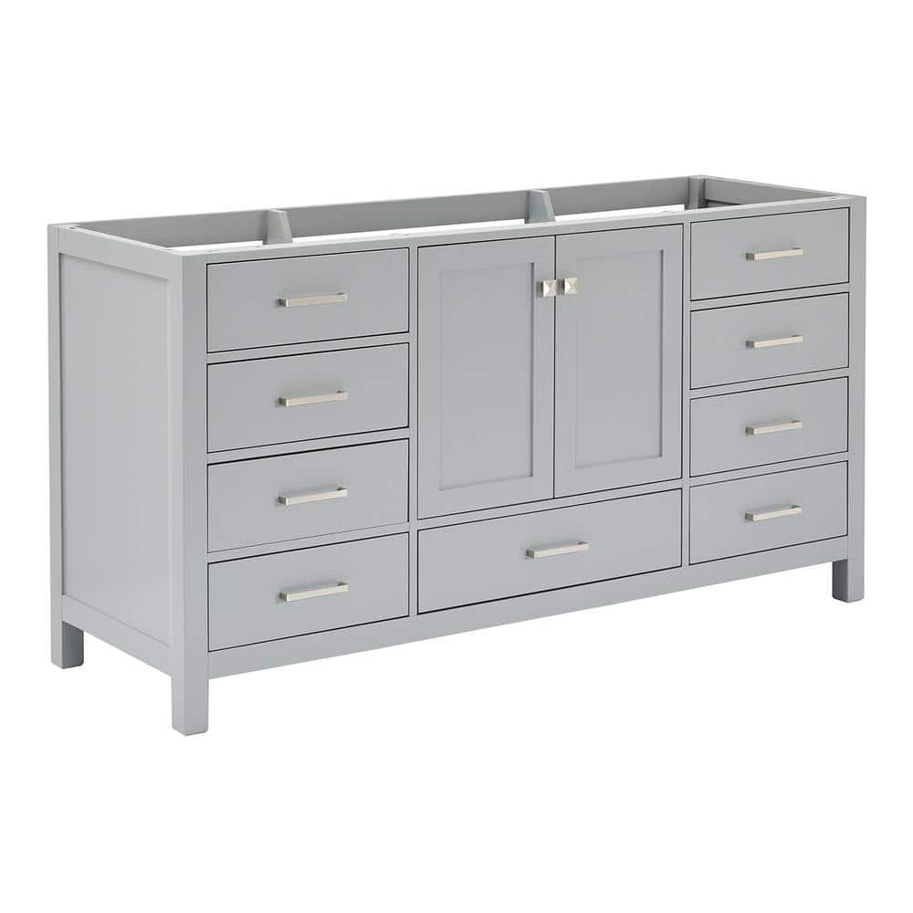 Ariel A067s-Bc Cambridge 66" Single Free Standing Vanity Cabinet Only - Grey