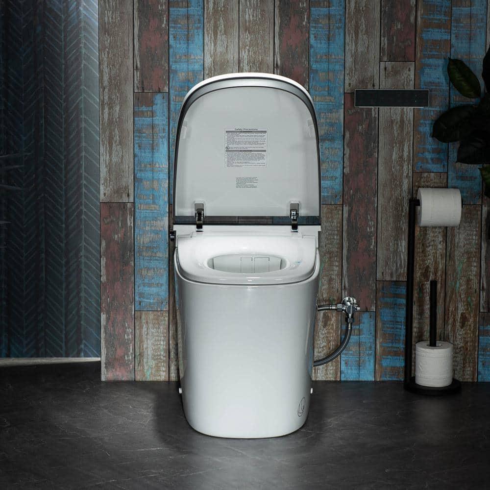 ADA Smart Bidet Toilet with Auto Open & Close, Foot Sensor,Clean Foam Dispenser&MaP Flushing 1000G