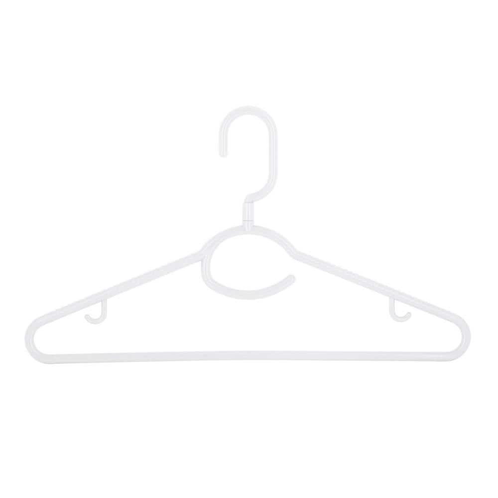 Laundry 360 Woolite Plastic Standard Hanger for Dress/Shirt/Sweater (Set of 5)
