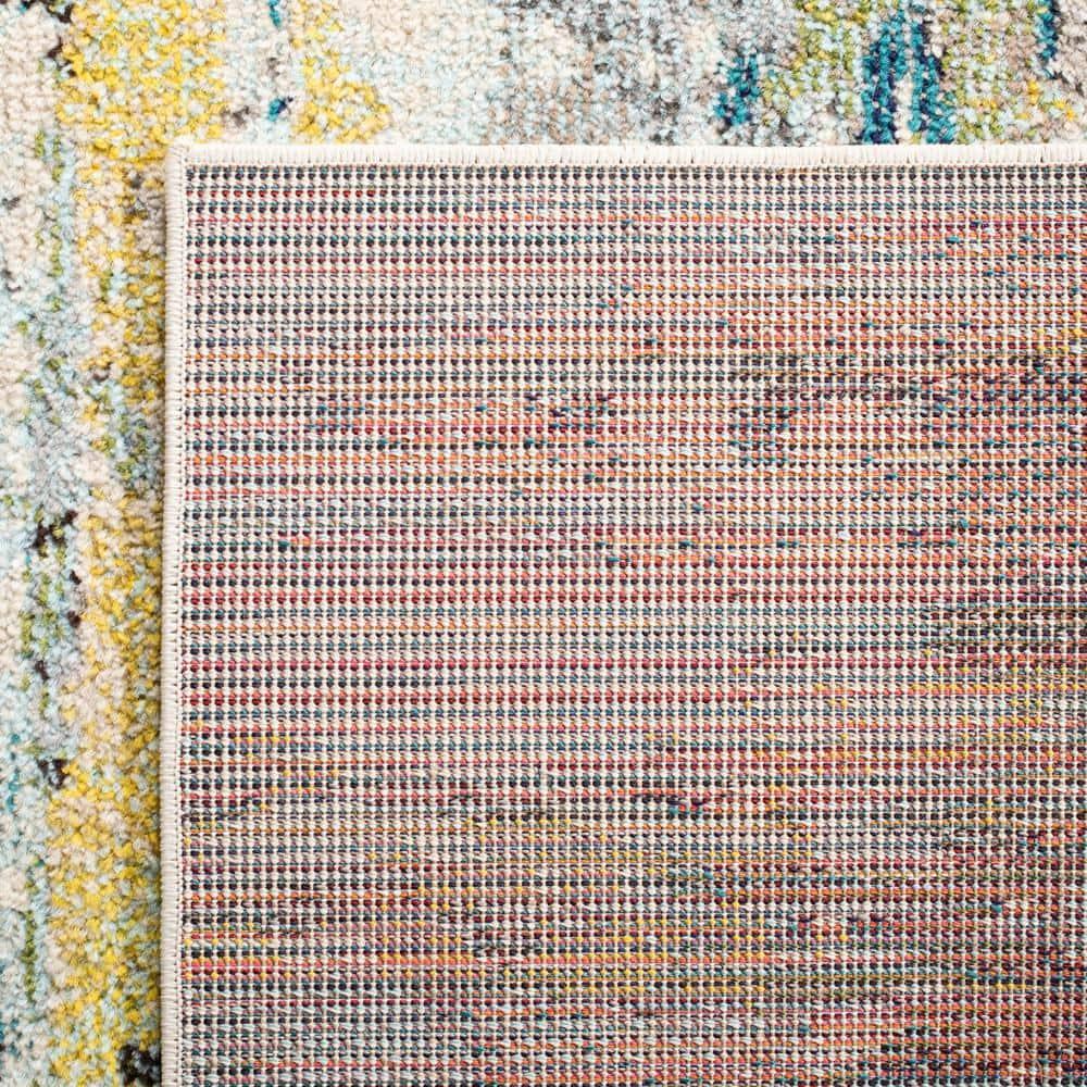 Madison MAD260 Power Loomed Area Rug - Beige/Olive - 6'7" round - Safavieh.