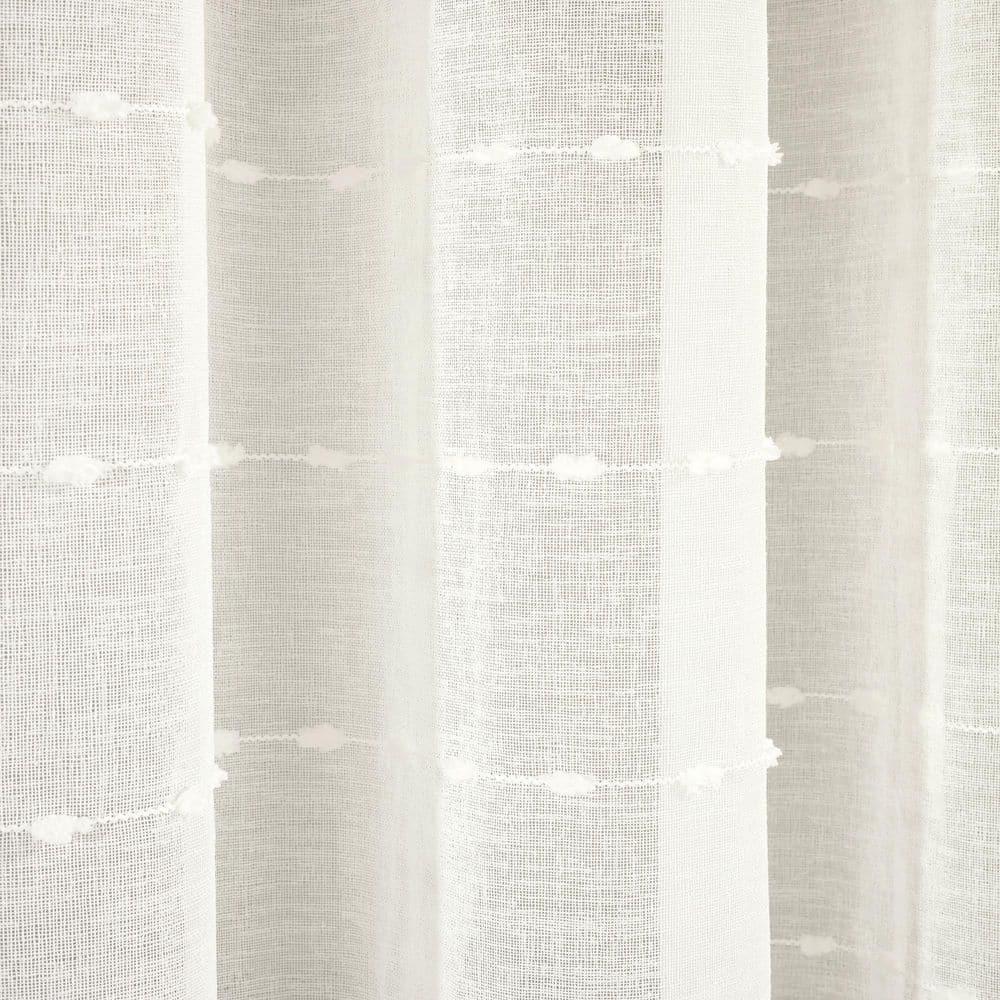 Lush Decor Solid Sheer Grommet Curtain Panels