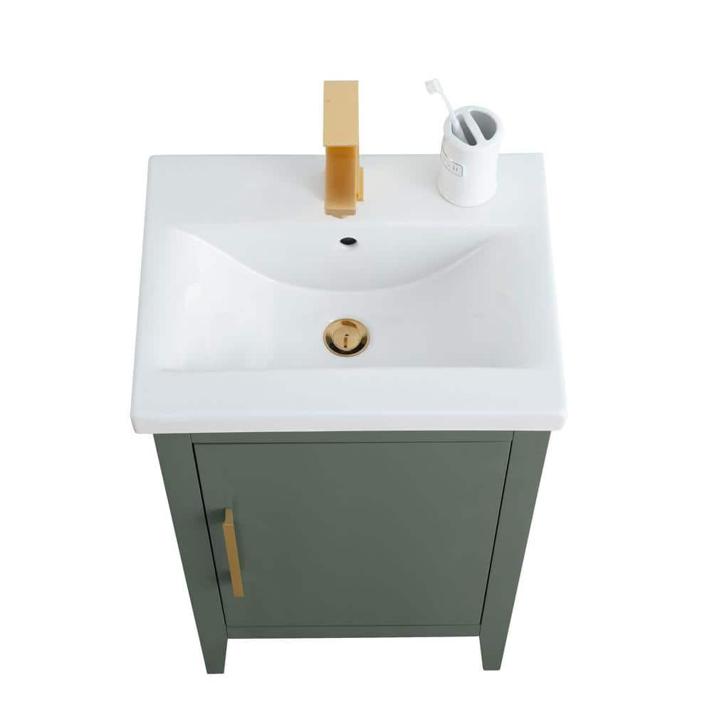 20'' Single Bathroom Vanity with Ceramic Top