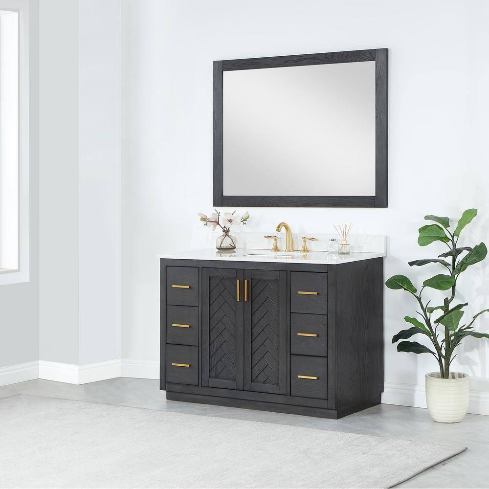 Ivy Wood Flat Wall Mirror