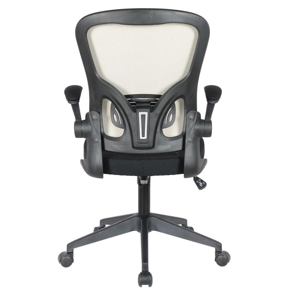 LeisureMod Newton Single Ergonomic Mesh Lumbar Support Adjustable Height Swivel Office Chair