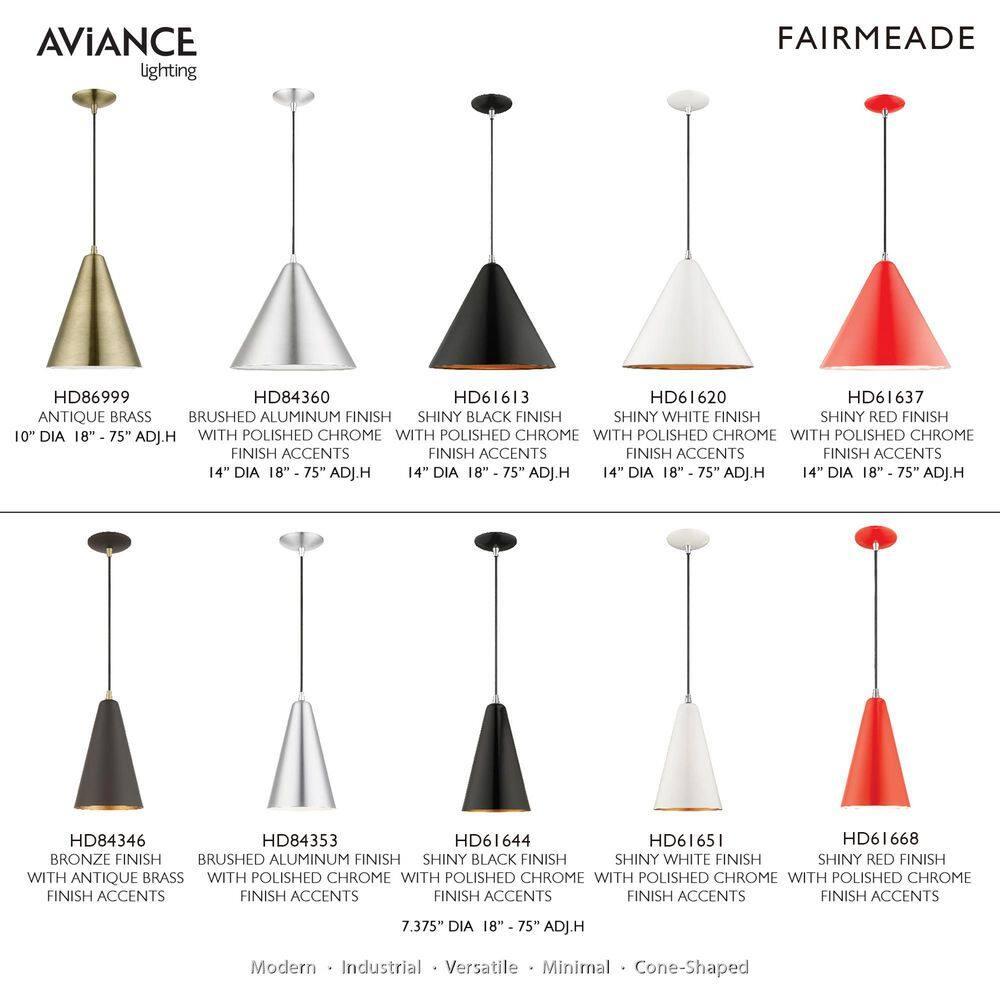 Livex Lighting Dulce 1 - Light Pendant in  Brushed Aluminum/Polished Chrome