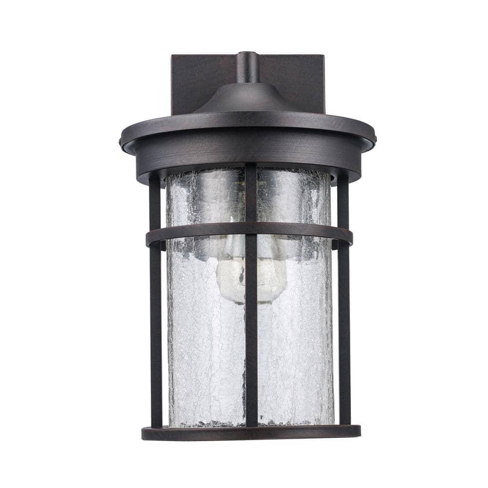 Bel Air Lighting Avalon Rustic Brown Switch Incandescent Wall Lantern