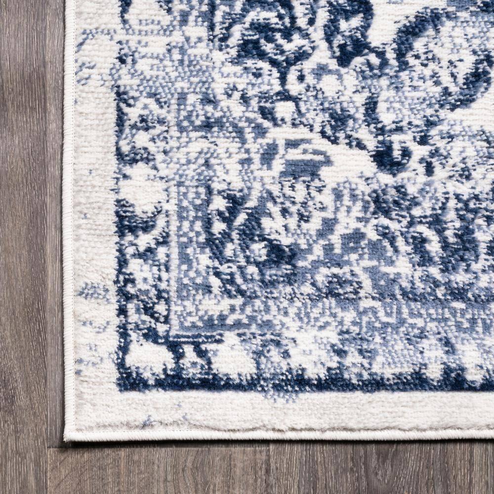 8'x10' Alhambra Ornate Medallion Modern Area Rug, Light Blue/Ivory - JONATHAN Y