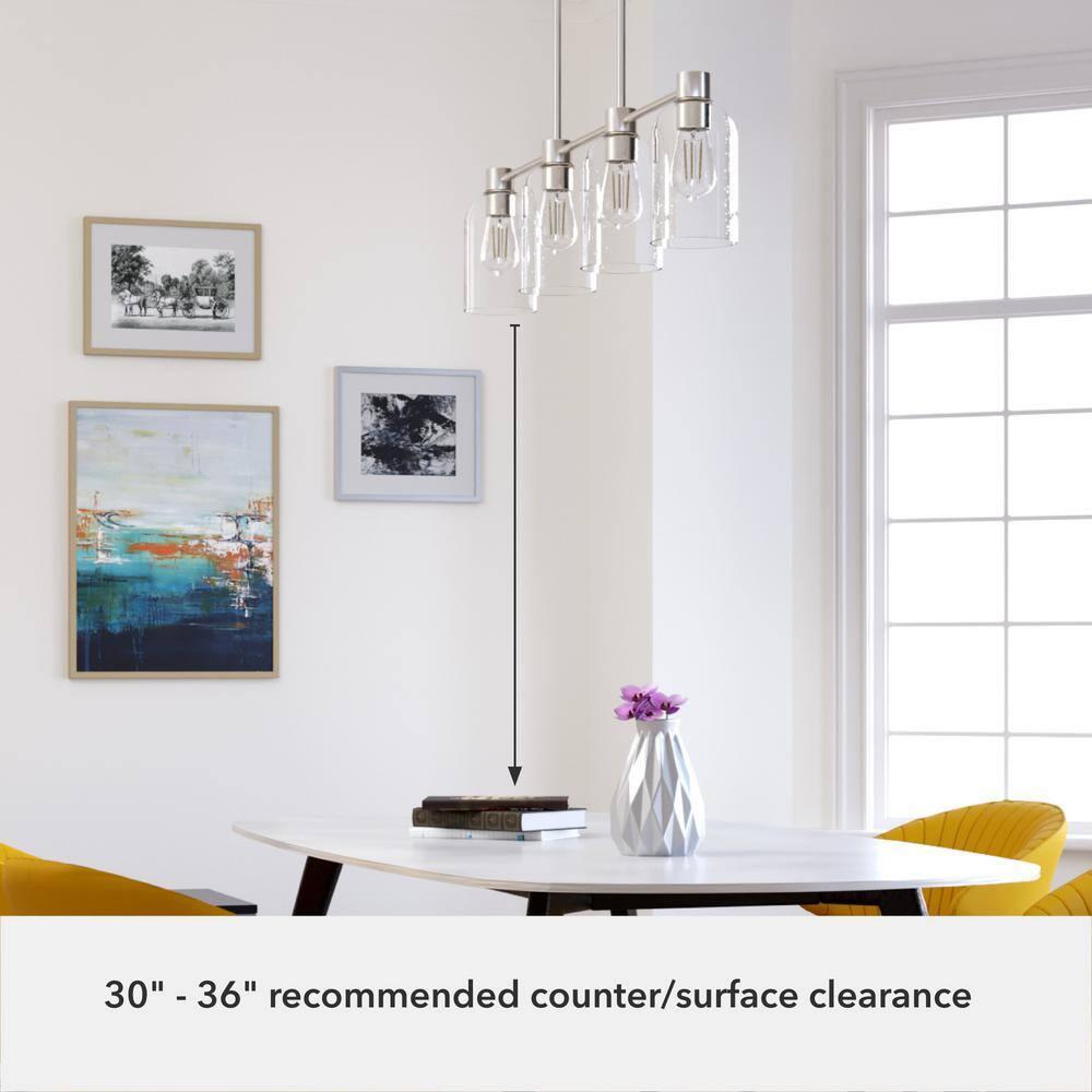 Hunter Fan Lochemeade 4 Light Linear Cylinder Pendant