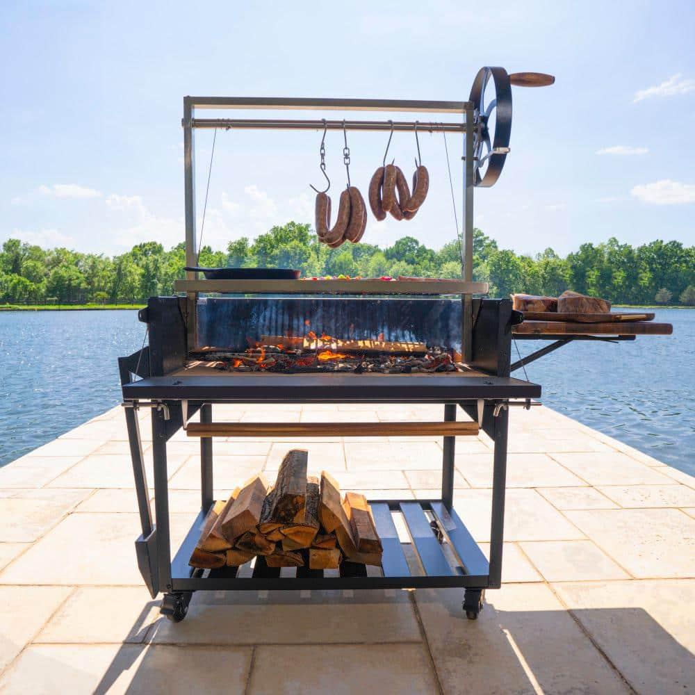 Backyard Discovery Argentine Santa Maria Heritage Wood Fire & Charcoal Grill, Fire Bricks