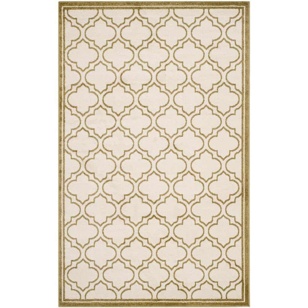 Amherst AMT412 Power Loomed Area Rug - Ivory/Light Green - 6'x9' - Safavieh.
