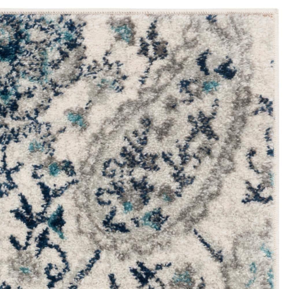 Madison MAD600 Power Loomed Indoor Accent Rug - Cream/Light Grey - 2'3"x4' - Safavieh