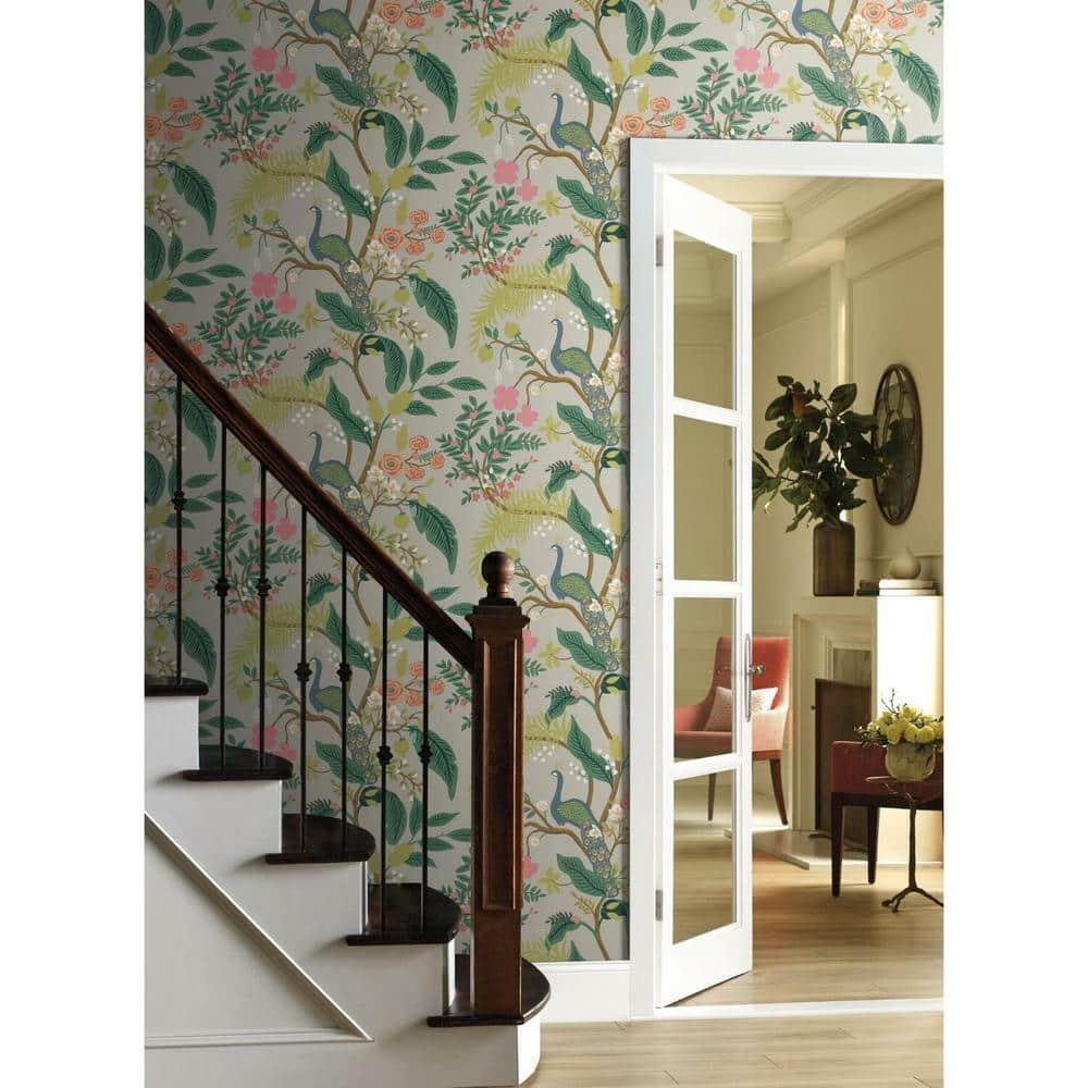 Rifle Paper Co. Peacock 27' x 27" Wallpaper Roll