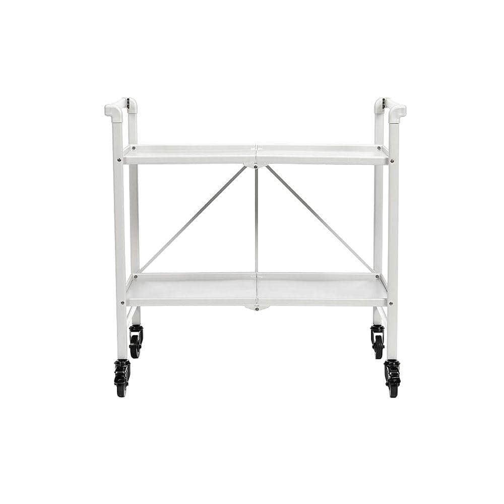 COSCO Indoor/Outdoor Folding Serving Cart with Wheels