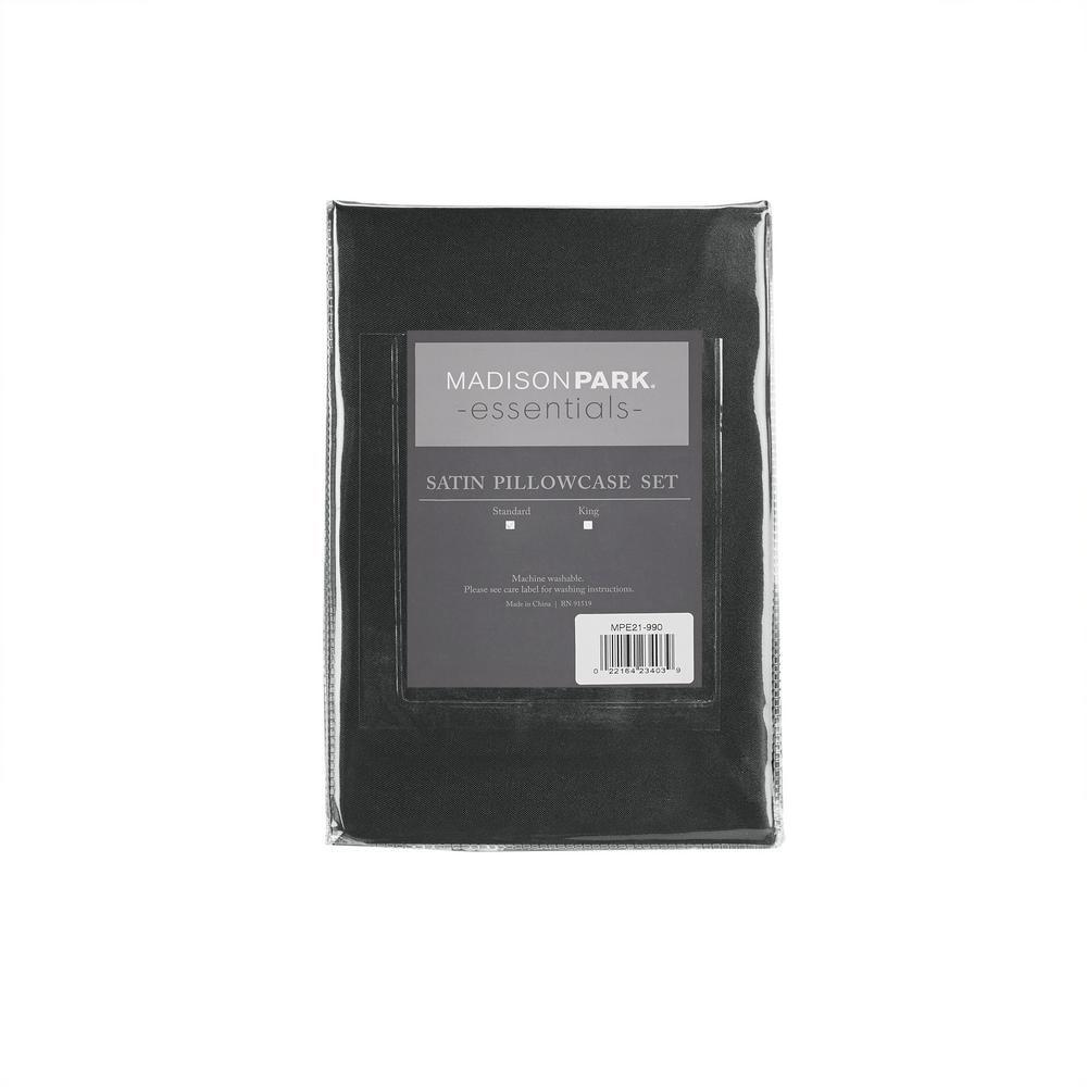 Madison Park Essentials Satin Luxury 2PC Pillowcases (Set of 2)