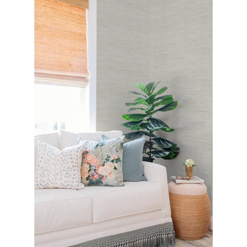 18 ft x 20.5 in x 0.025 in Grasscloth Peel and Stick Wallpaper Roll
