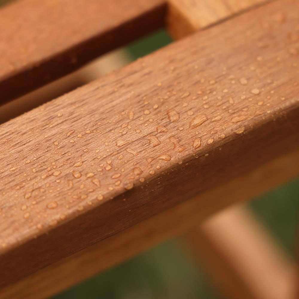 LuxenHome Carmel Solid Wood Outdoor Loveseat Park Bench