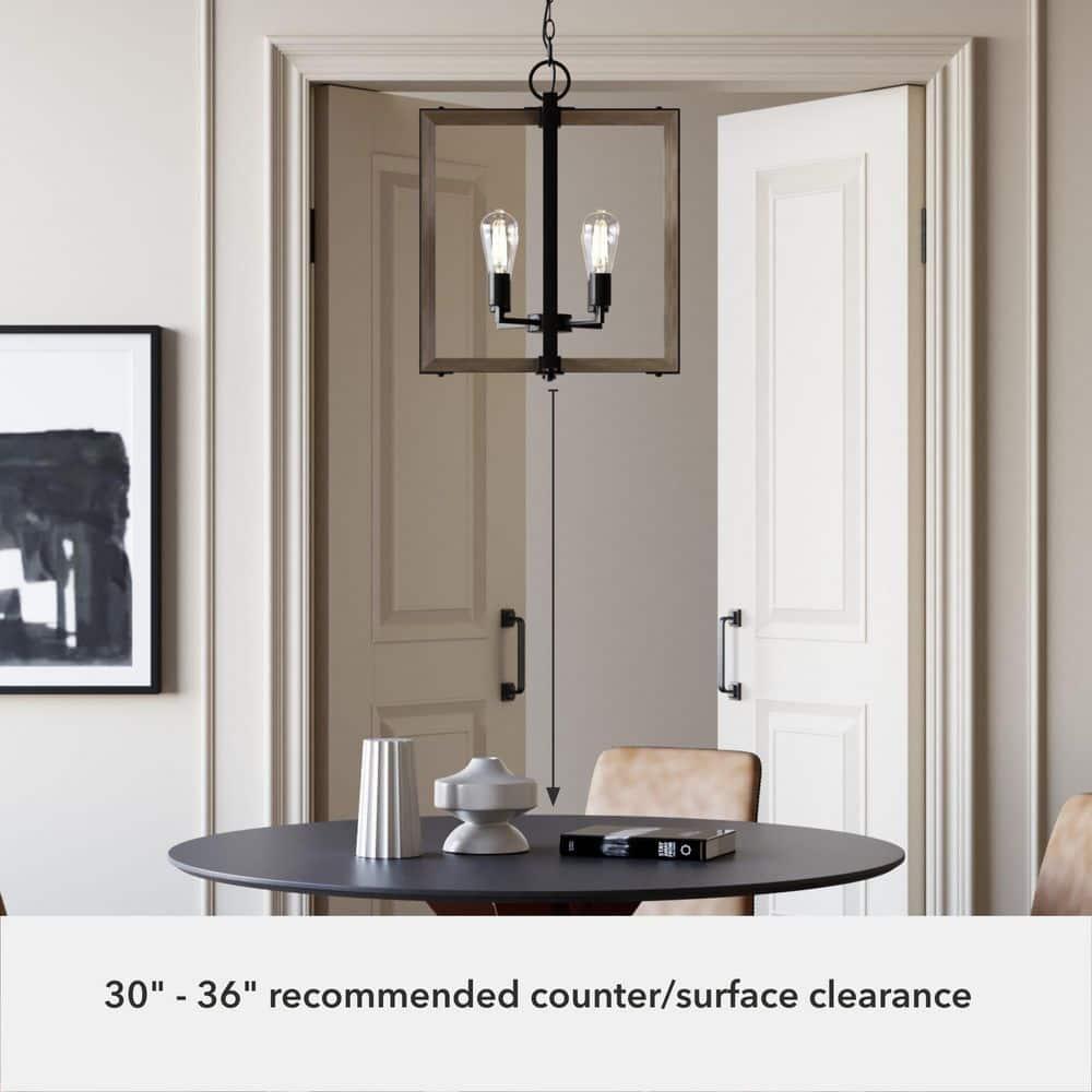 Hunter Fan Woodburn 4 Light 18 Inch Pendant Ceiling Light Fixture