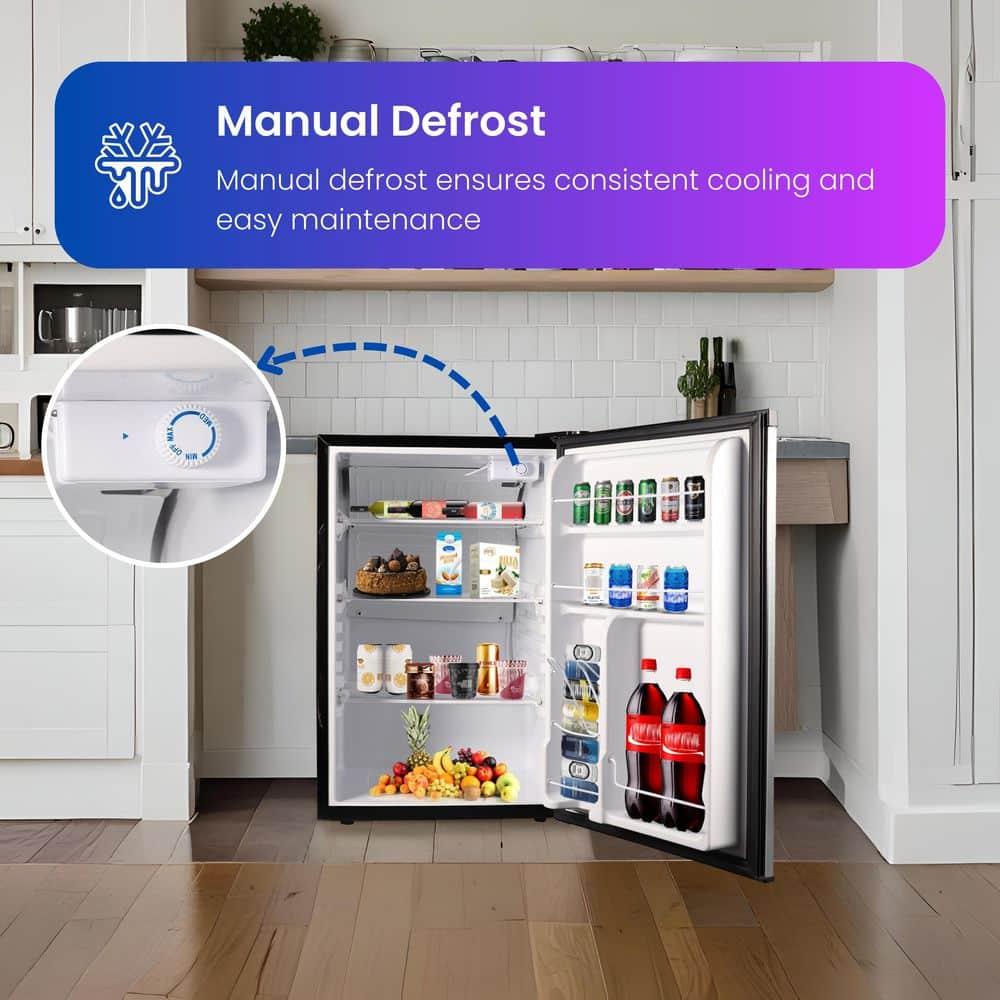 Equator Advanced Appliances Conserv 20in STAINLESS Compact Refrigerator 4.5cF Reversible Door 110V