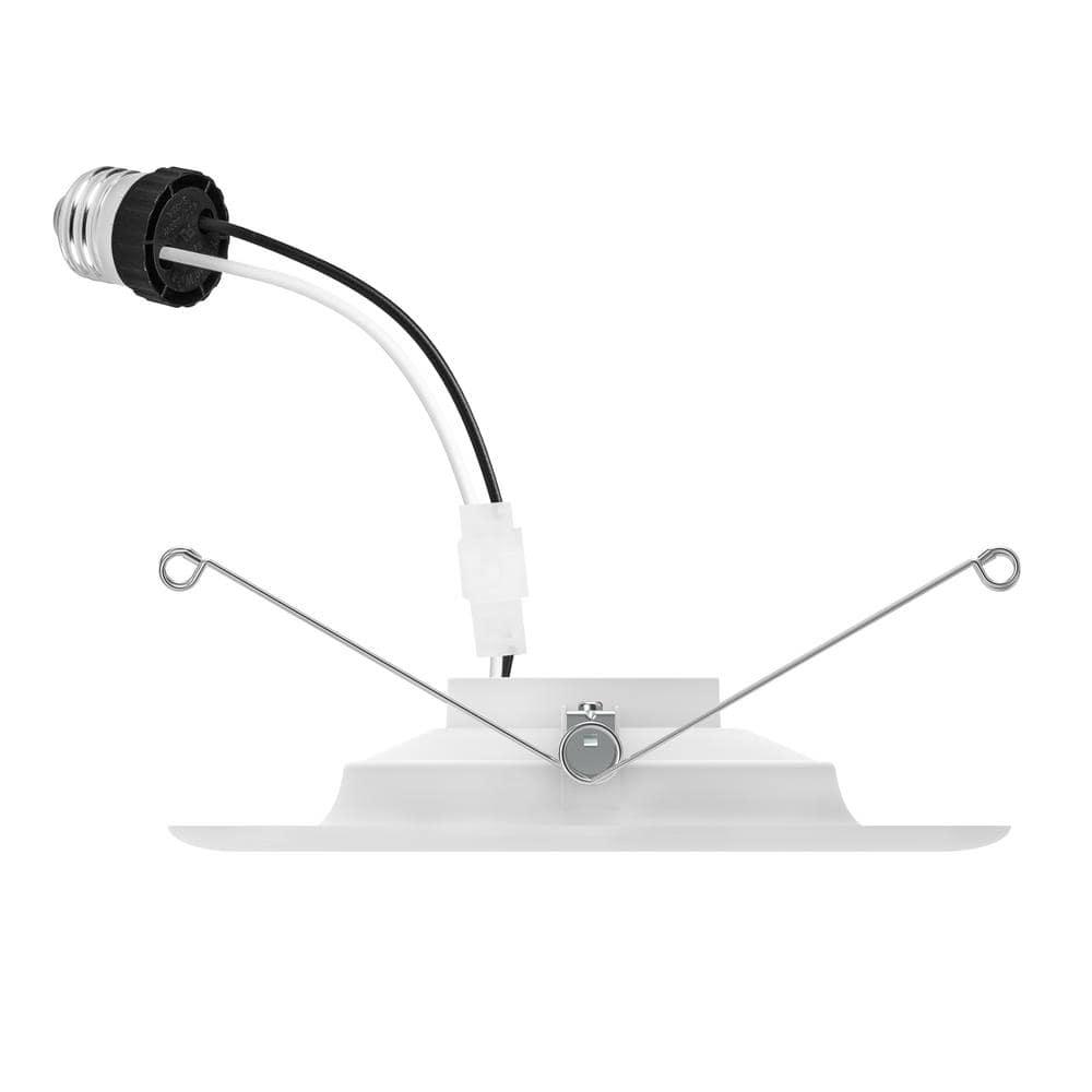 5/6 in. Integrated LED Recessed Retrofit Light Trim 3000K, (4-Pack)
