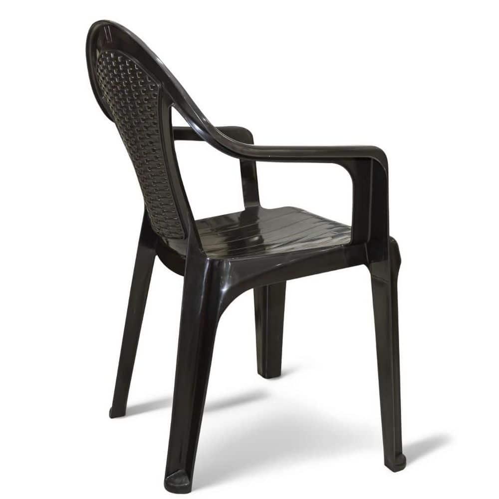 Orren Ellis Outdoor Stacking Dining Armchair (Set of 4)