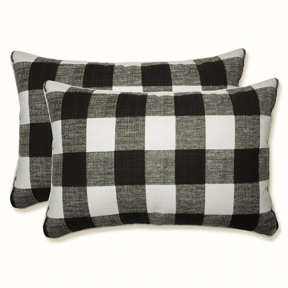 Pillow Perfect Anderson Plaid Indoor/Outdoor Throw Pillow (Set of 2)