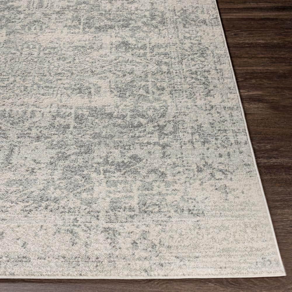 Livabliss Harput Vintage Medallion Area Rug,12' x 15',Grey