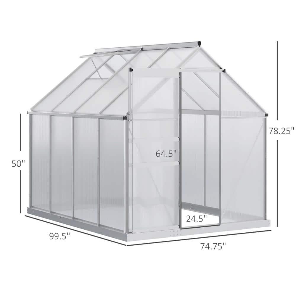 99" W x 74" D Greenhouse