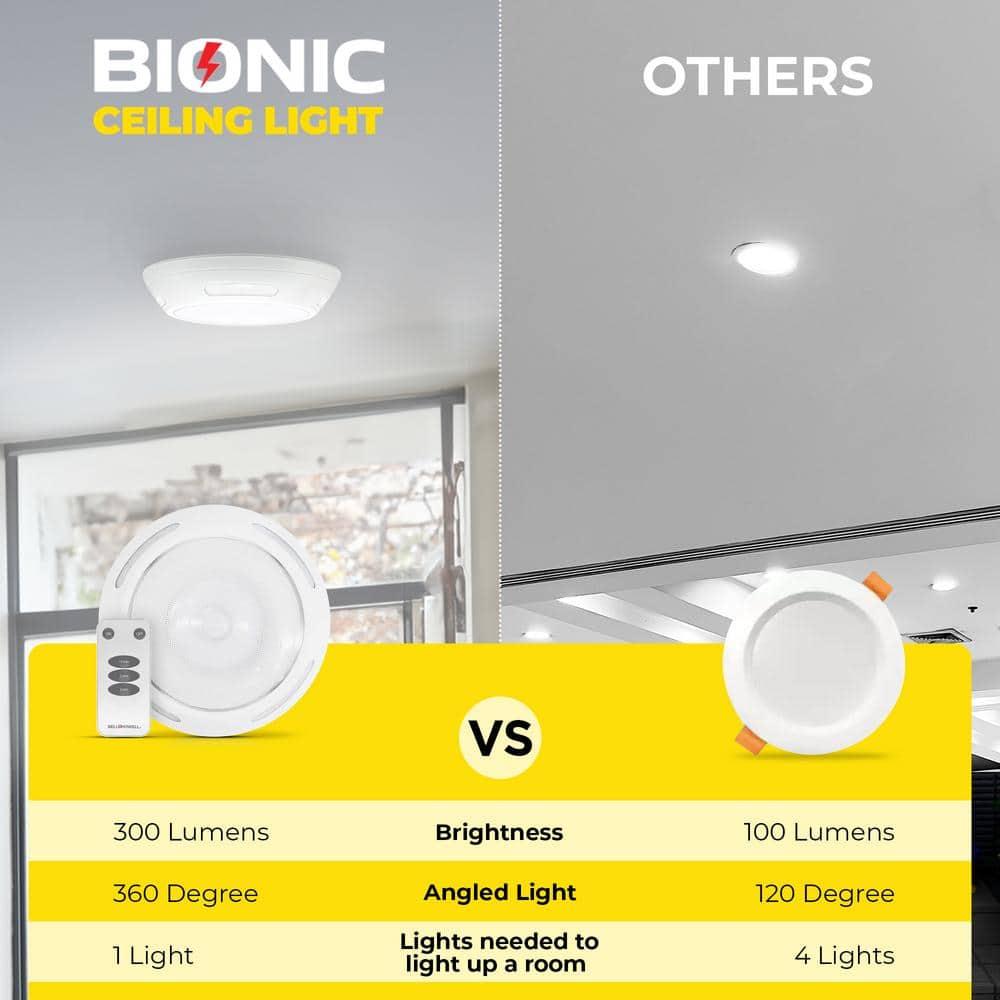 Bell + Howell Bell + Howell Wireless Motion Activated Ceiling Light with Remote Control