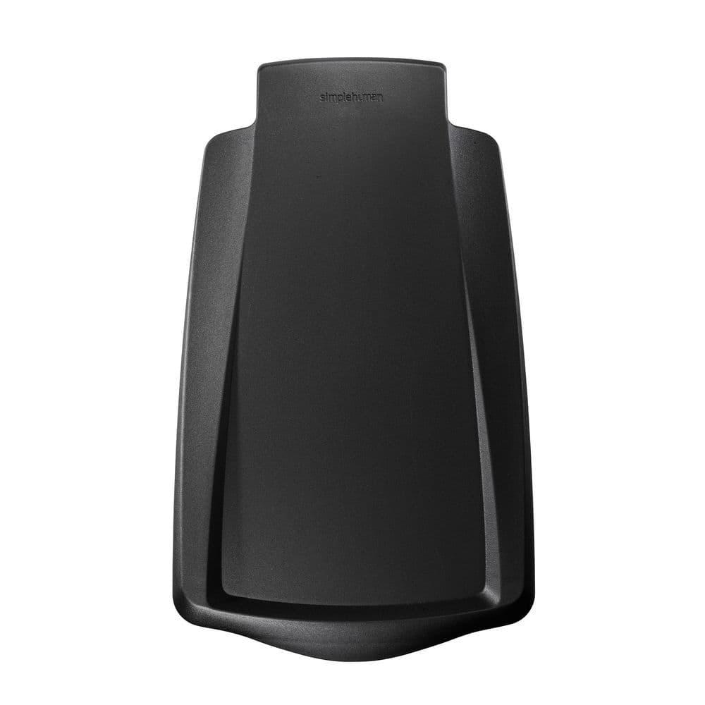 simplehuman Simplehuman 10 Liter / 2.6 Gallon Compact Slim Bathroom or Office Step Trash Can, Black Plastic