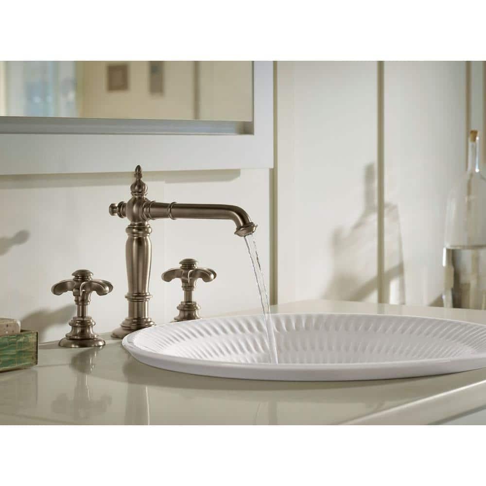 Artifacts® Widespread Bathroom Faucet with Drain Assembly