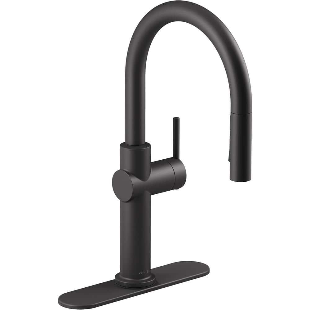 Kohler Crue Single Handle Pull Down Kitchen Faucet with Three-Function Pull Down Sprayer