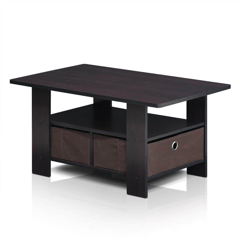 Furinno Andrey Coffee Table with Bin Drawer, Multiple Colors