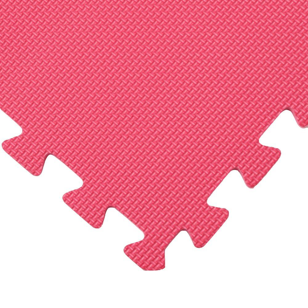 Multicolor-Gray 24 in. x 24 in. EVA Foam Multi-Purpose Reversible Interlocking Tiles (48 sq. ft. - 12 tiles)