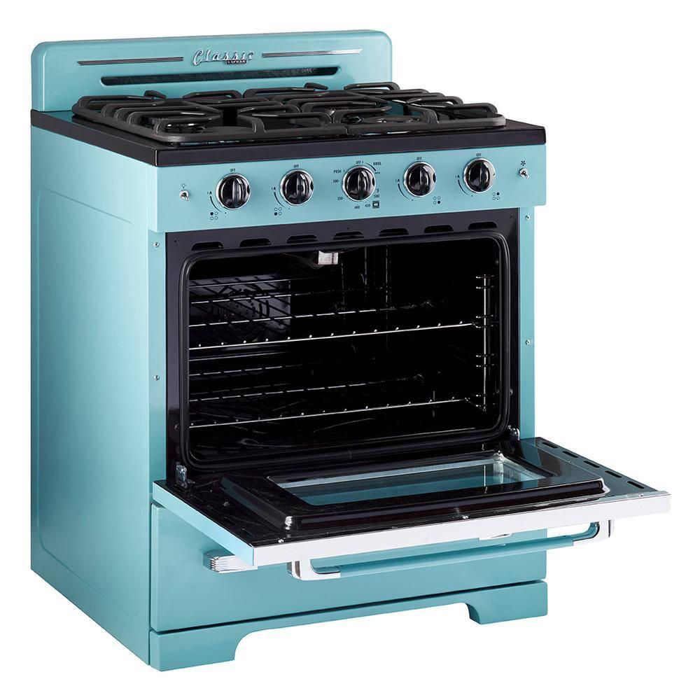 Unique Appliances Classic Retro 30" 4 burner 3.9 cu. ft. Freestanding Gas Range with Convection Oven UGP-30CR T