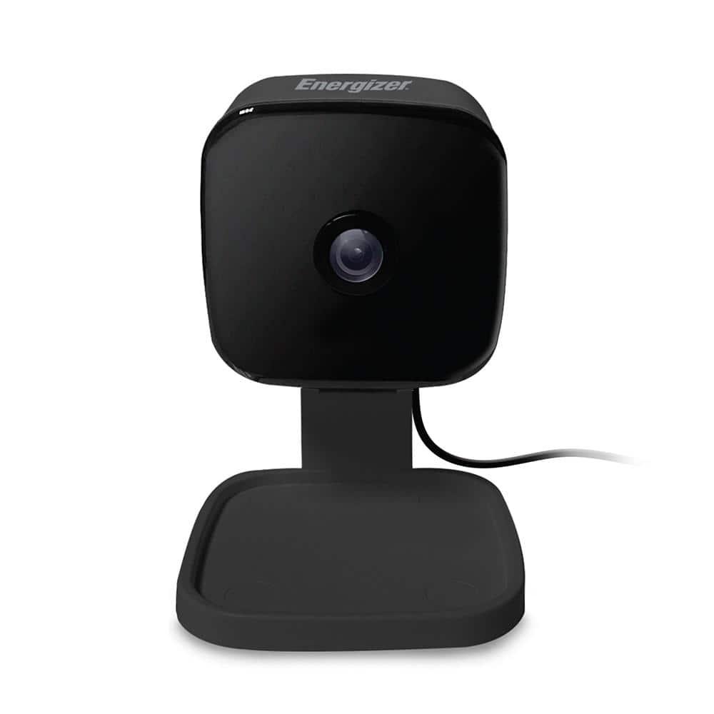 Energizer Connect Foldable 1080P HD Indoor Black Security Camera, Motion Alerts, Corded Electric