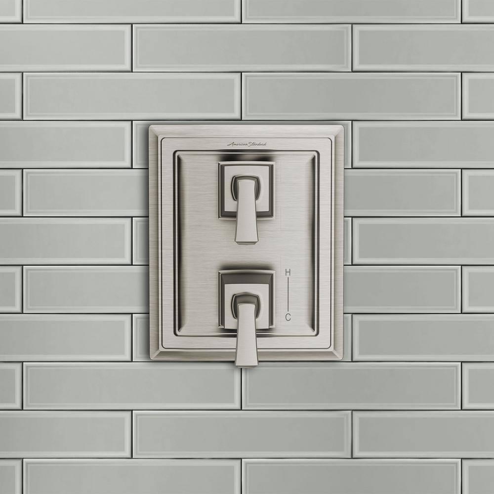 Brushed Nickel 2-Handle Integrated Shower Diverter Trim