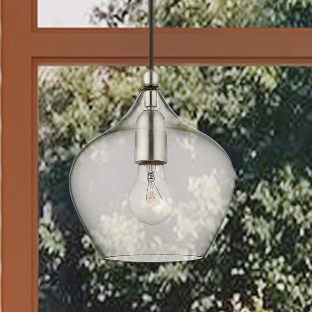 Livex Lighting Pendants 1 - Light Pendant in  Brushed Nickel