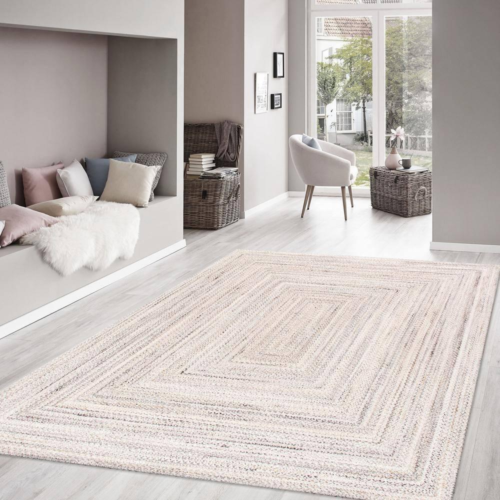 Lagos Hand Knotted Geometric Indoor / Outdoor Rug