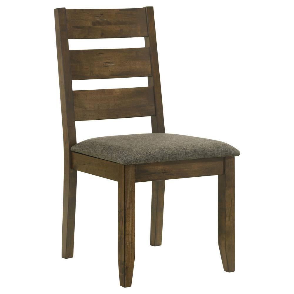 Coaster Alston Ladder Back Wood Dining Chair in Nutmeg