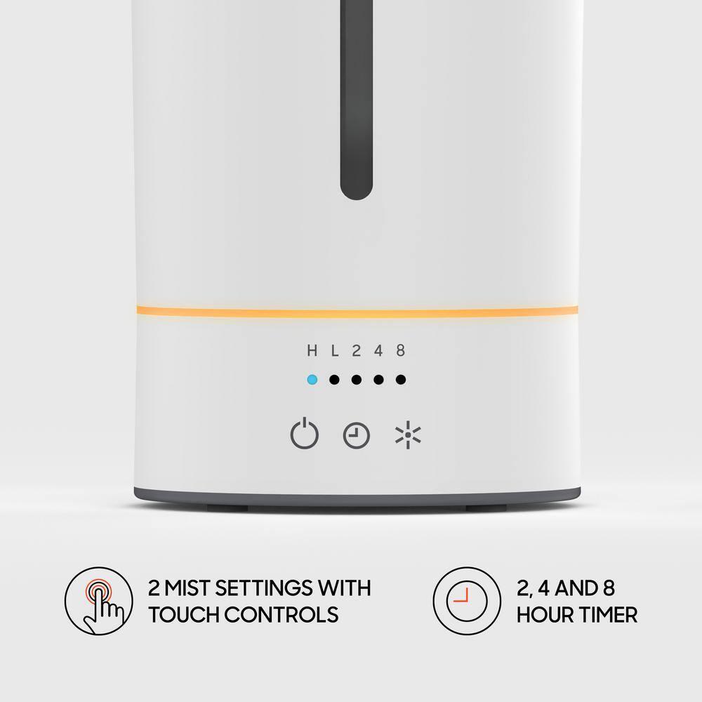 Sharper Image Mist Eight 0.65 Gallons Cool Mist Ultrasonic Tabletop Humidifier