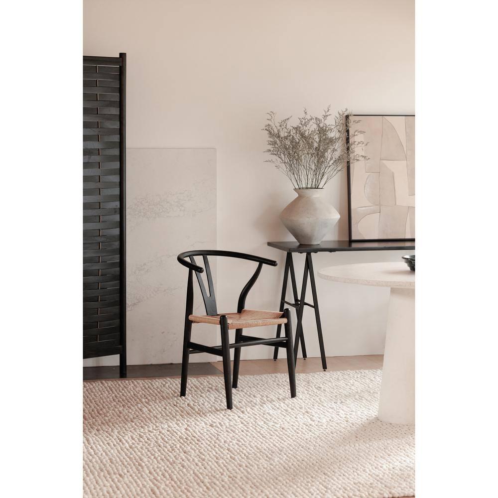 Cylia Dining Chair (Set of 2) - Black and Natural