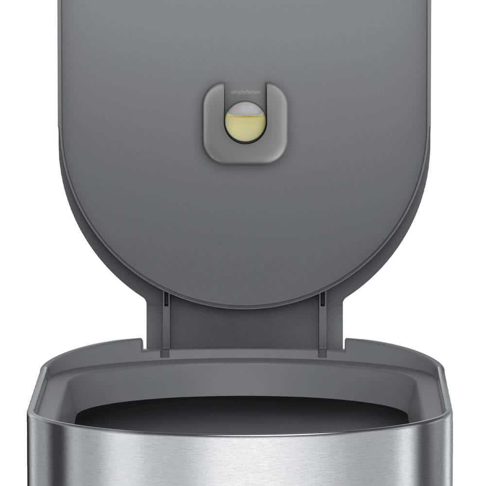 simplehuman simplehuman 45 Liter / 12 Gallon Slim Hands-Free Kitchen Step Trash Can, Stainless Steel
