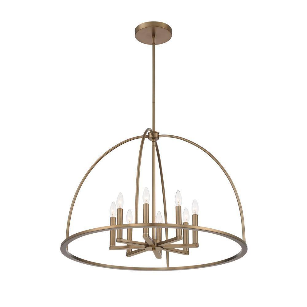 Crystorama Lighting Abbott 8 - Light Chandelier in  Vibrant Gold