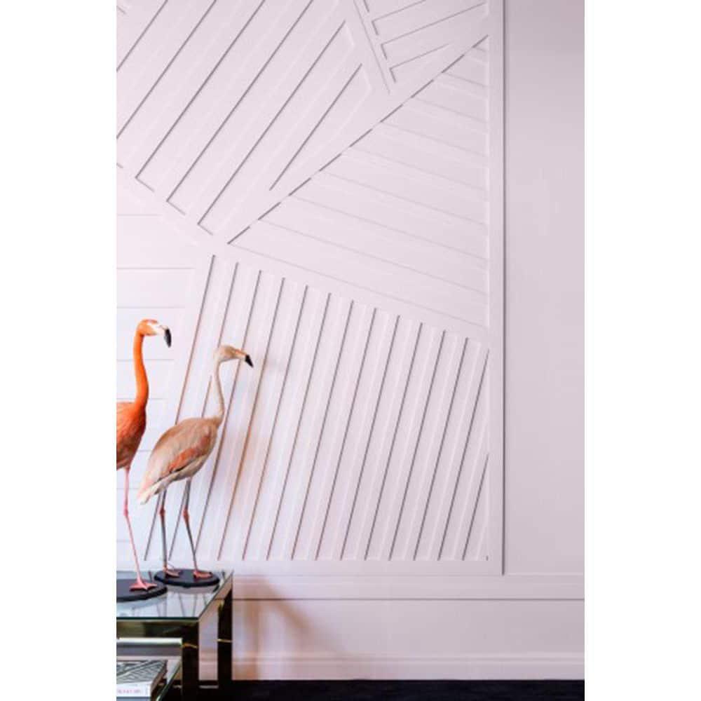 Architectural Products by Outwater L.L.C. Plastic 1" Thick 4.25" Wide 78.75" Length T-Molding in White | Wayfair