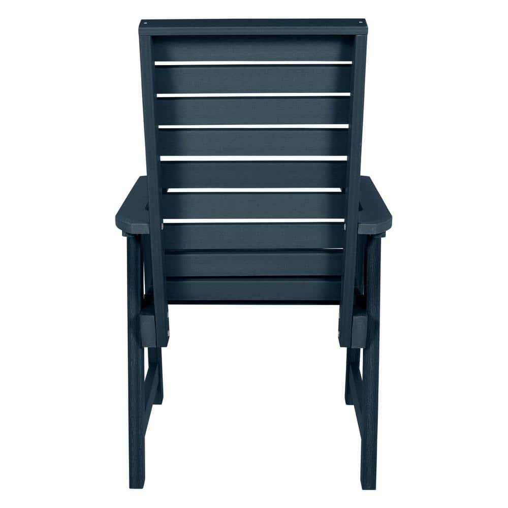 Weatherly Outdoor Dining Arm Chair - Federal Blue - highwood: Sturdy Patio Chairs, Fade & Water-Resistant