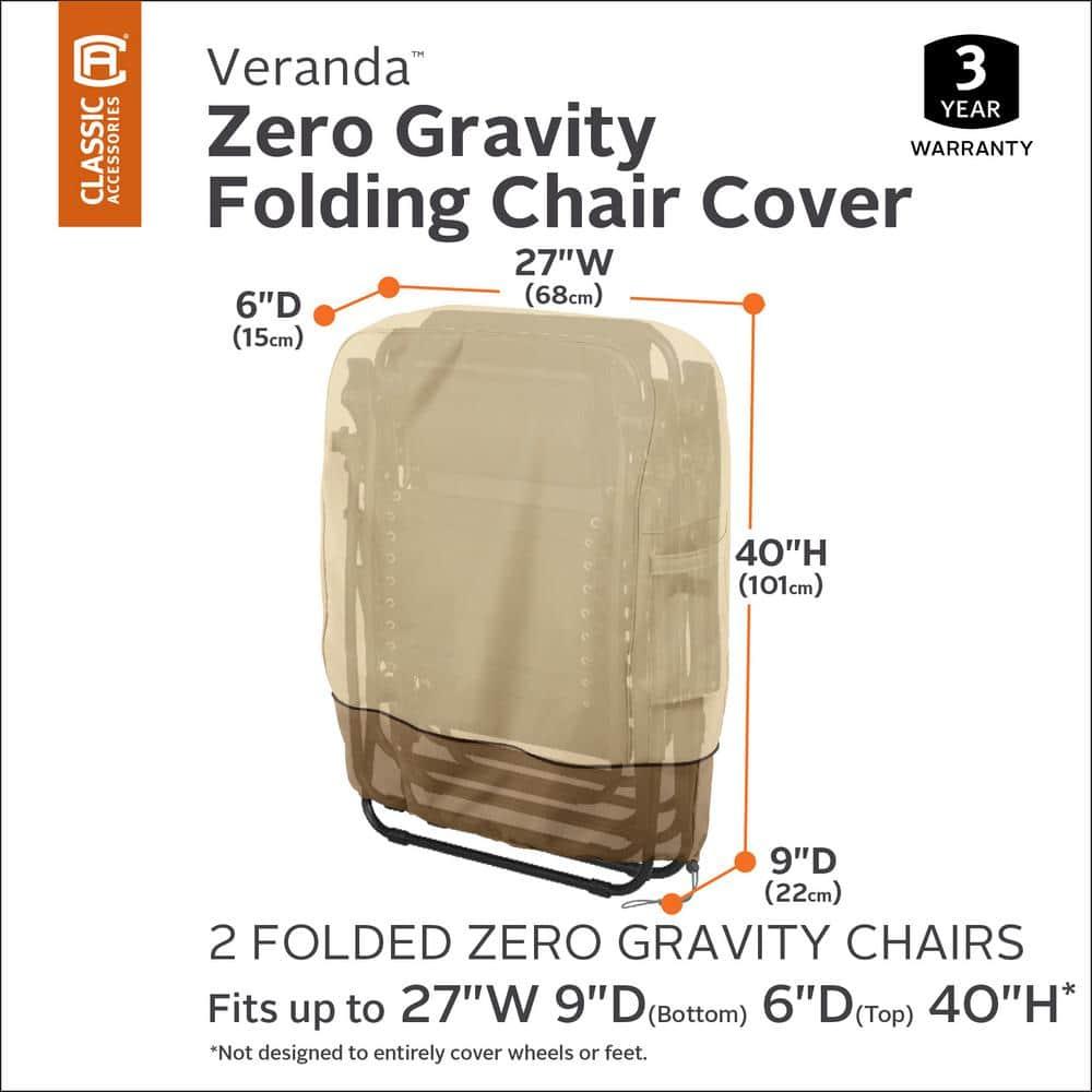 Classic Accessories Veranda Zero Gravity Folding Chairs Cover