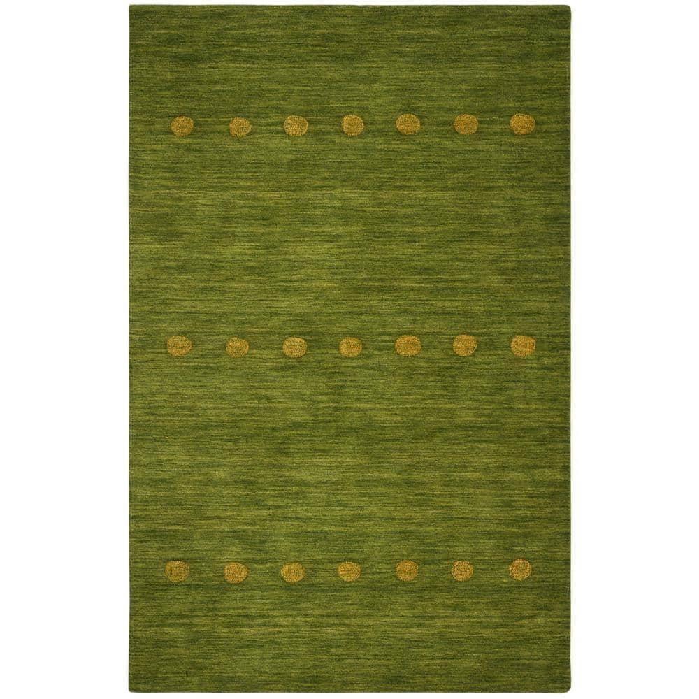Himalaya HIM590 Hand Loomed Area Rug - Green - 5'x8' - Safavieh.