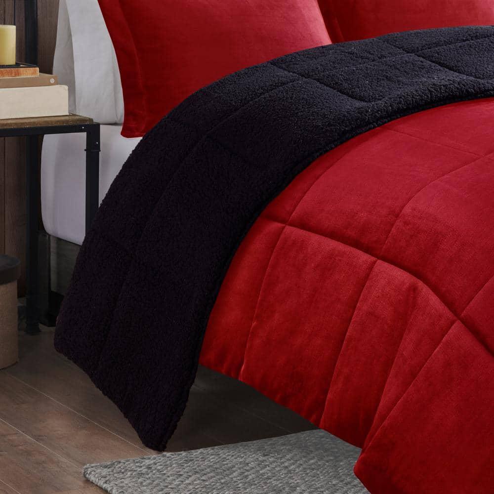 Woolrich Alton Plush to Sherpa Down Alternative Comforter Set