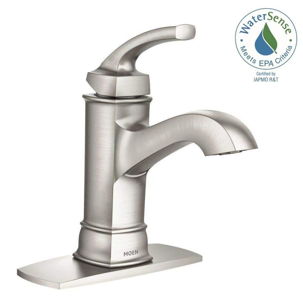 Hensley Brushed Nickel Single Handle Bathroom Faucet