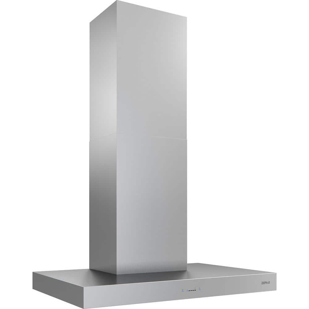 Zephyr 36" Roma 600 CFM Convertible Wall Mount Range Hood in Gray with Nightlight